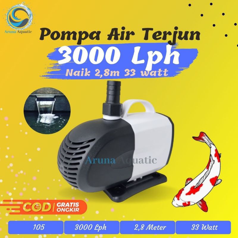MESIN AQUARIUM KOLAM HIDROPONIK POMPA FILTER KOI POWER HEADS HIDROPONIK