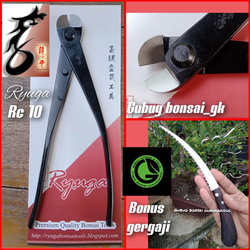 RYUGA BONSAI catok pemotong kawat bonsai Rc 10 carbon original
