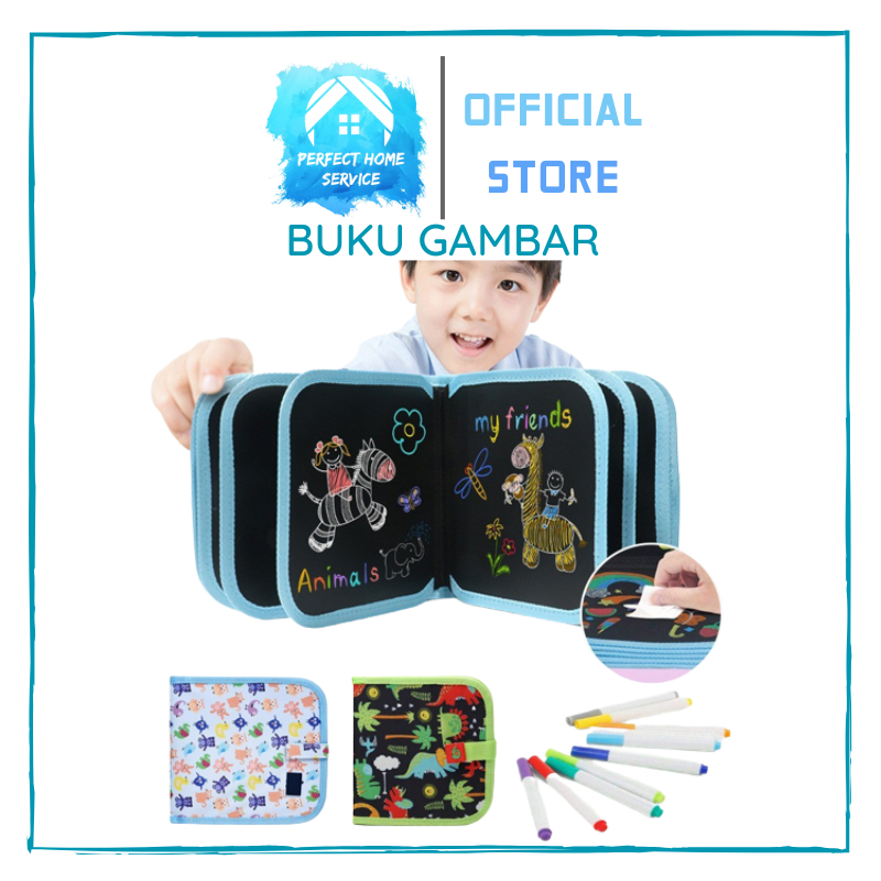 

BUKU GAMBAR PORTABLE MAGIC BOOK BISA DIHAPUS [PERFECTHOME]