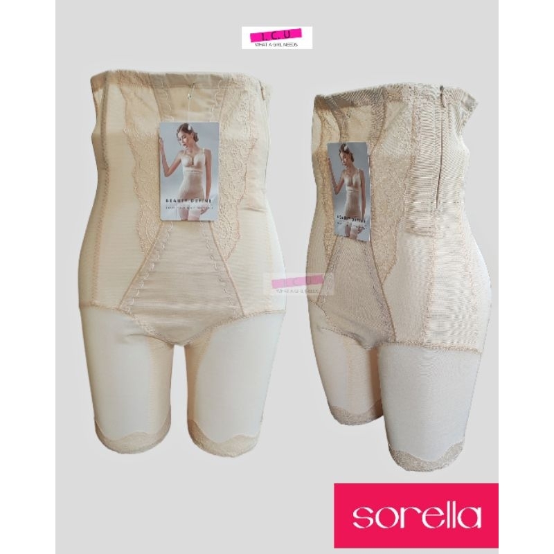 Korset Celana High Waist Pelangsing Perut Long Leg Pakaian Dalam Wanita Original Sorella N28-069379 