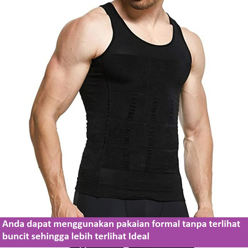 Korset Pembentuk Badan Pria Shaper Waist Trainer Fat Burner / Korset Pria / Korset Sixpack