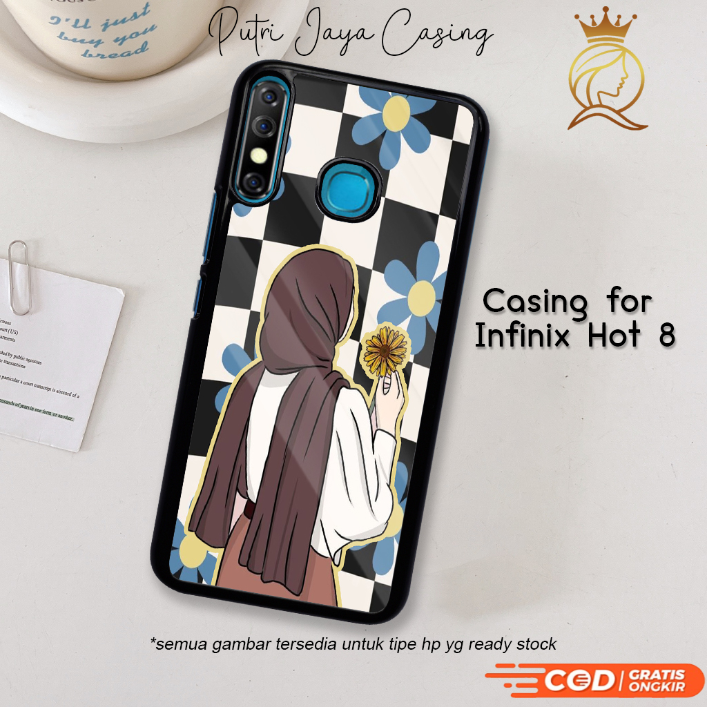 Case Hp Infinix Hot 8 Casing Infinix Hot 8 Motif 06 HIJAB Casing Terbaru Case Karakter Lucu Keren Ca