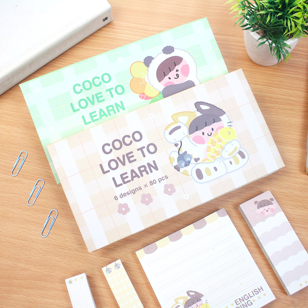 

COCO LOVE TO LEARN STICKY NOTES COLLECTION BOX SET