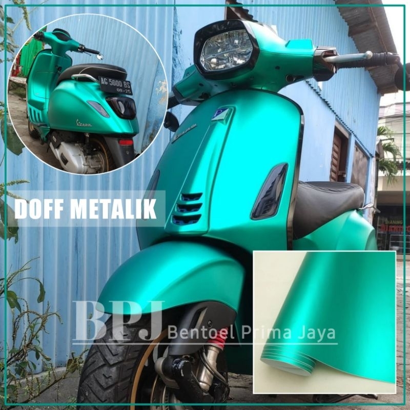Stiker Skotlet Hijau Tosca Metalik Doff Sticker Motor Kualitas Premium