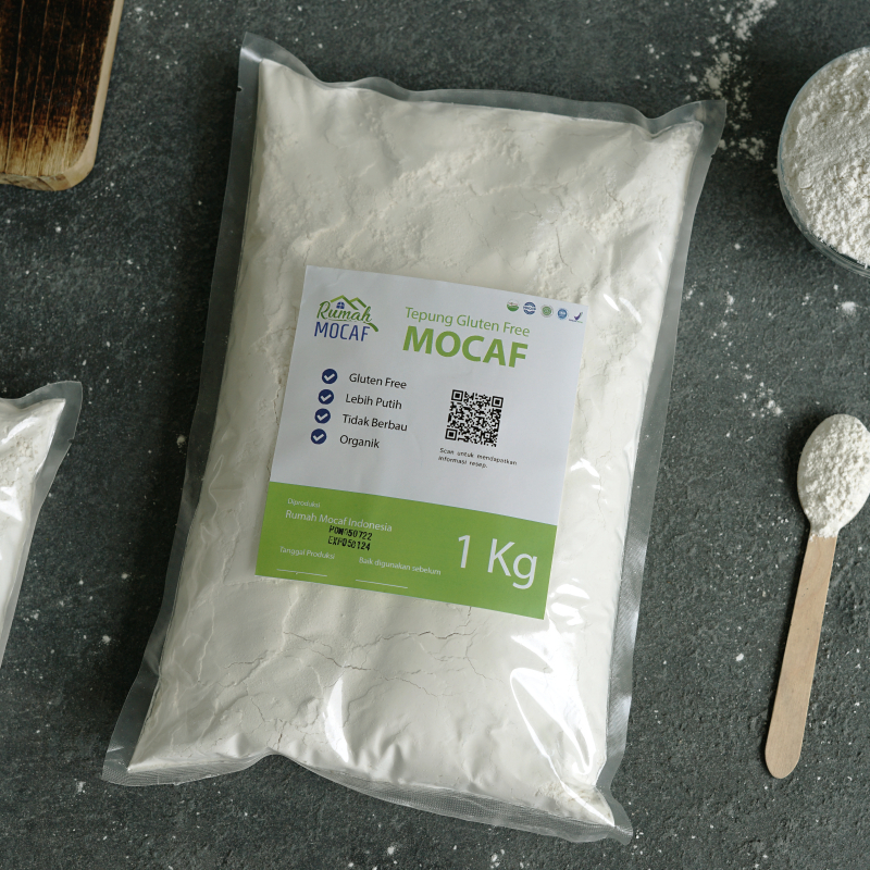 

Tepung Mocaf Mocafine Gluten Free 1 KG - Kemasan Ekonomis - Rumah Mocaf