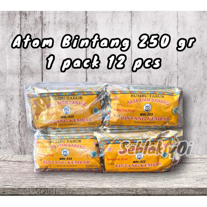 Atom Bintang (250gr) 1 pack 12 pcs