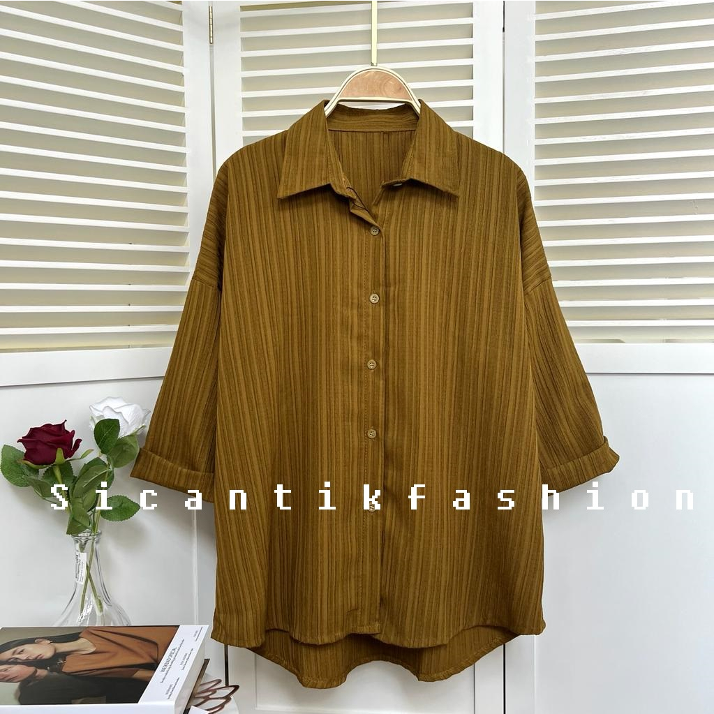 BLOUSE WANITA / KEMEJA WANITA / ATASAN WANITA OVERSIZE LADYCRUSH