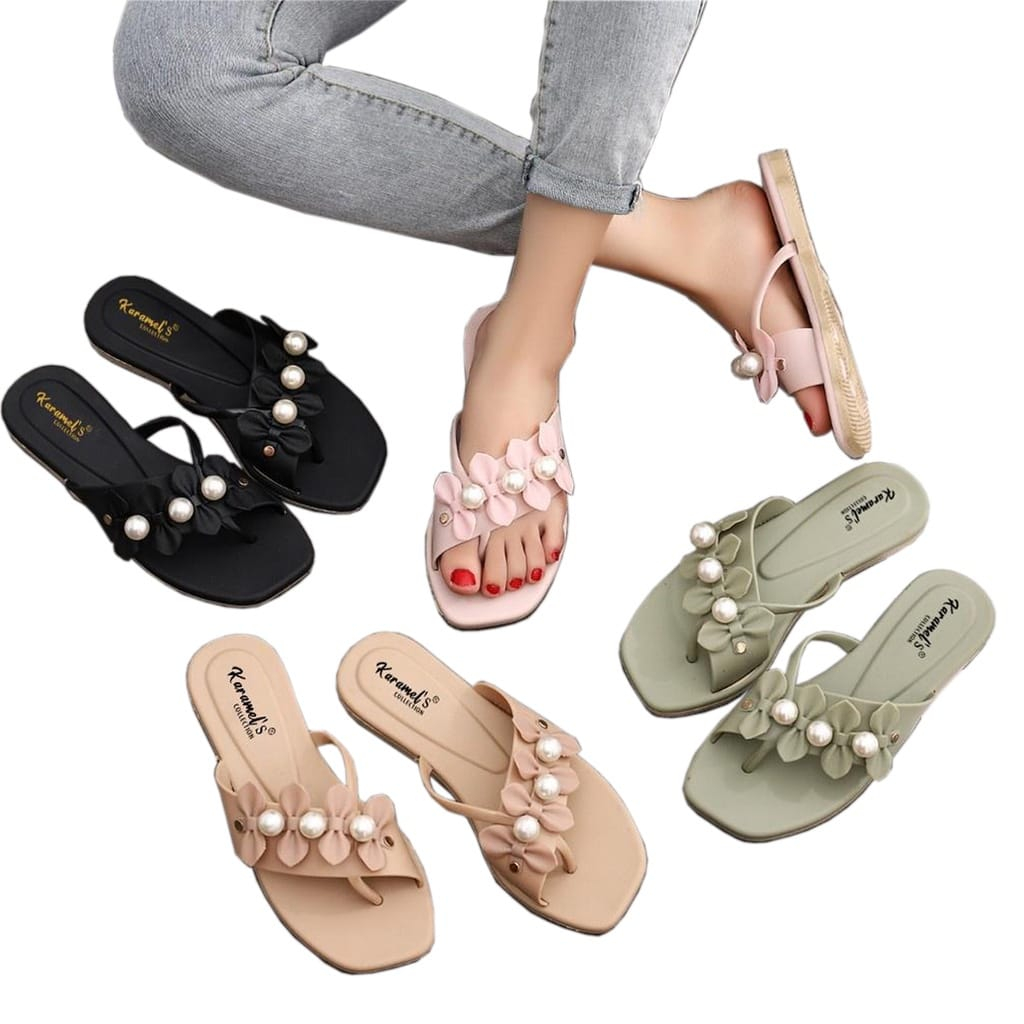 SANDAL WANITA TEPLEK CANTIK SANDAL TEPLEK WANITA SANDAL FLAT