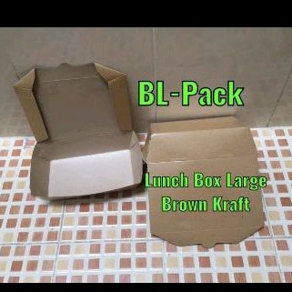 Paper Lunch Box Large Brown Kraft
