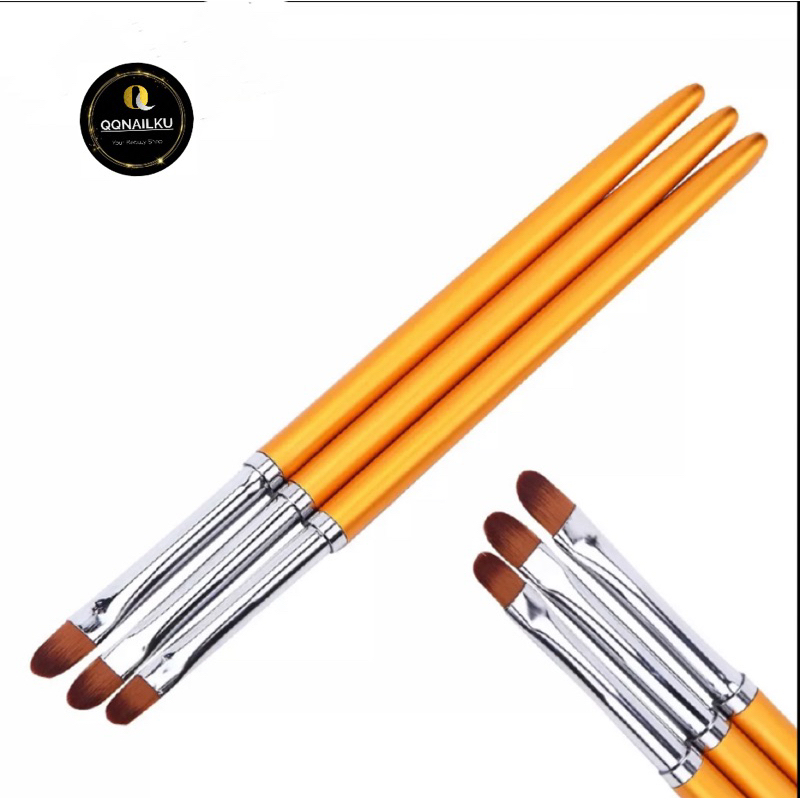 

SET 3PC KUAS NAILART ROUND BRUSH /KUAS LUKIS / KUAS GAMBAR QQNAILKU