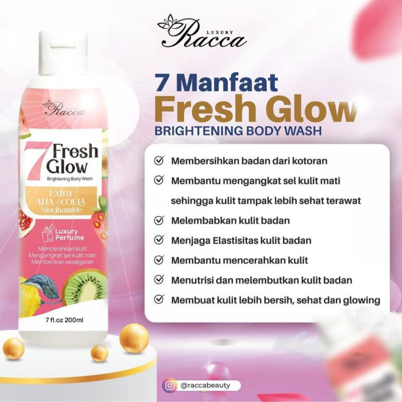 ‼️SIAP KIRIM‼️FRESH GLOW BRIGHTENING BODY WASH RACCABEAUTY