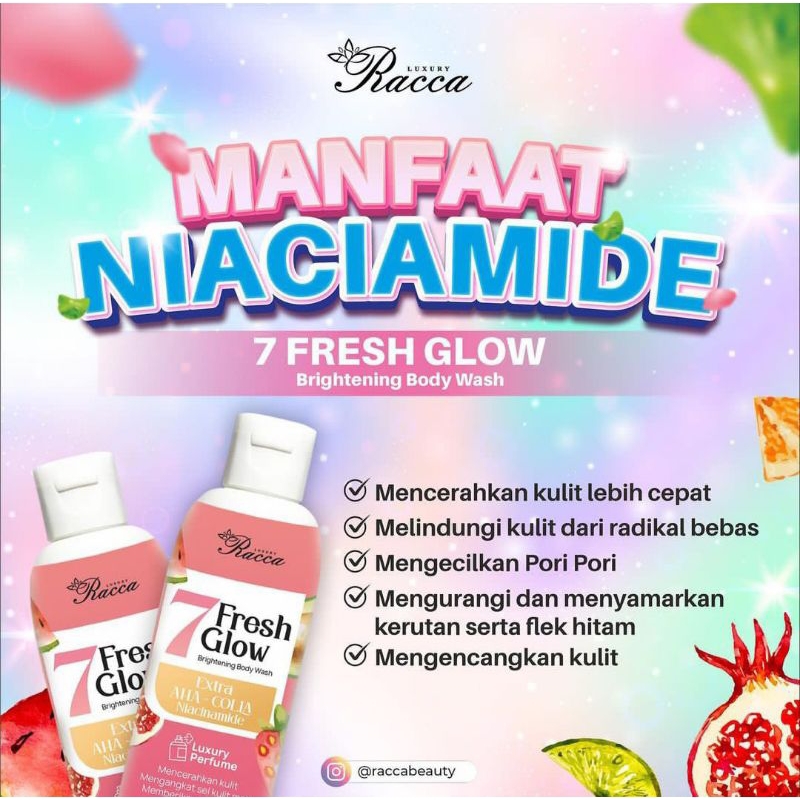 ‼️SIAP KIRIM‼️FRESH GLOW BRIGHTENING BODY WASH RACCABEAUTY