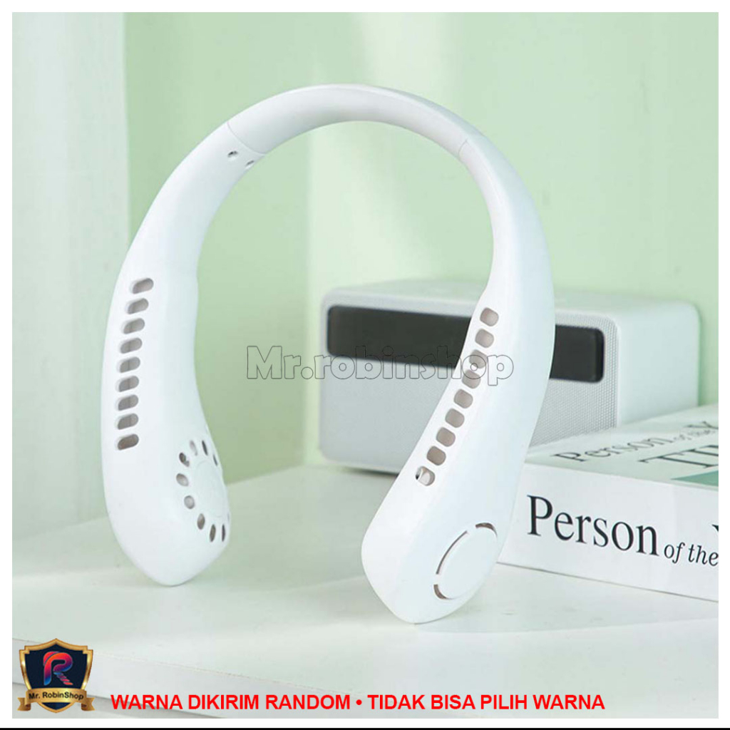 Kipas Angin Gantung Leher Kipas Angin Tanpa Baling Baling Kipas Angin Mini Portable USB Rechargeable