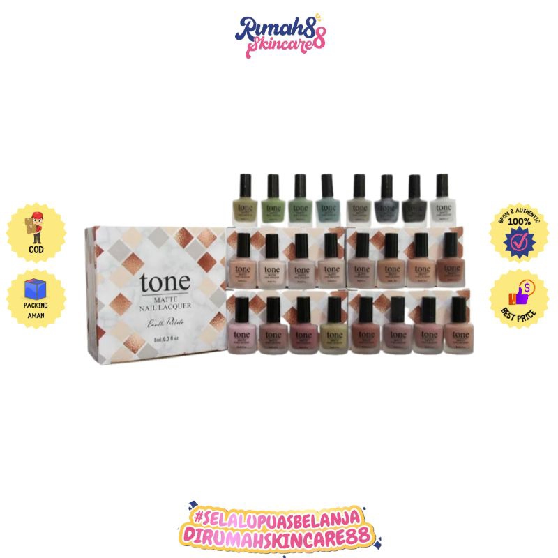 TONE Nail Lacquer Earth Pallete Matte Seris 97-120