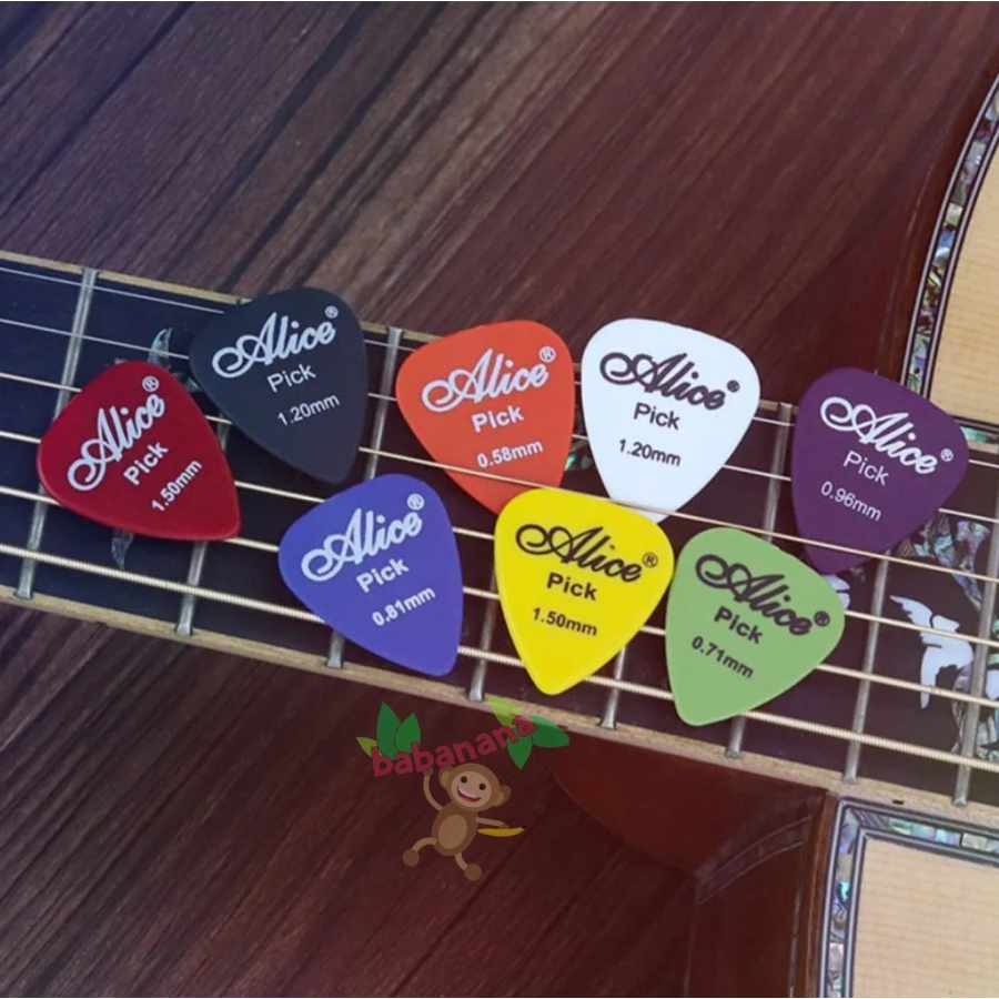 Pick Gitar Alice Akustik 50PCS Multi Color Pik Guitar Petik Murah