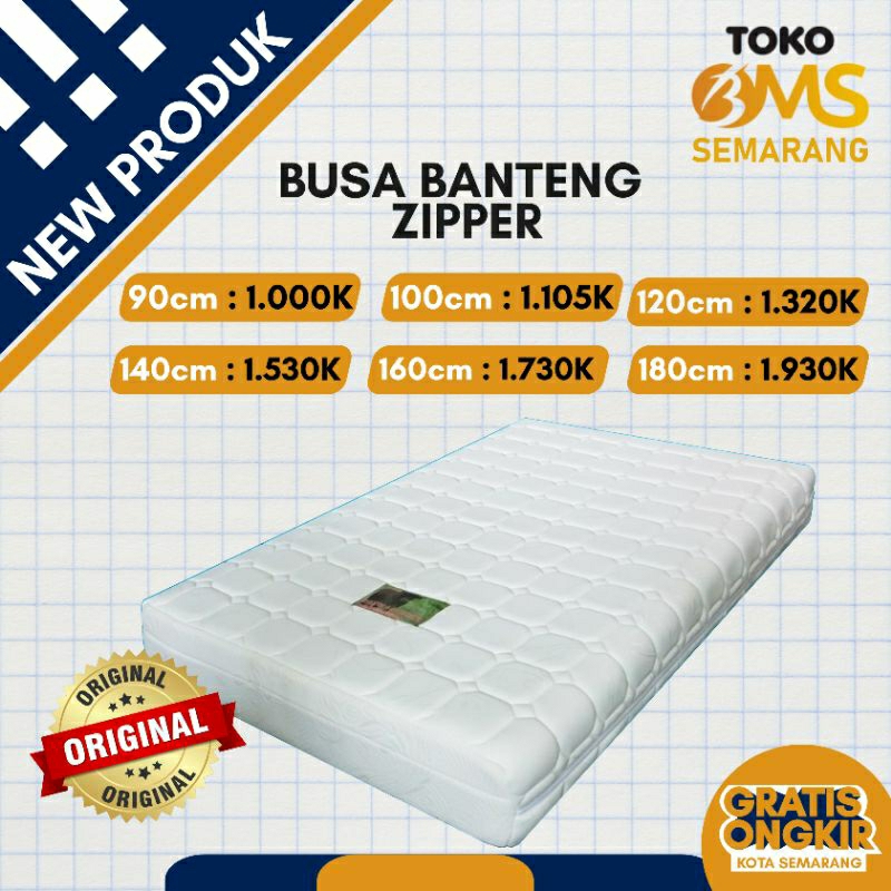 Promo Kasur Busa Banteng Rebonded Rebounded Kasur Kesehatan Dobel kain Zipper By Gmw foam murah