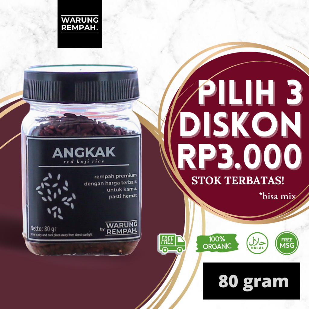 

Angkak Beras Ragi Merah Red Yeast Rice Herbal Kesehatan