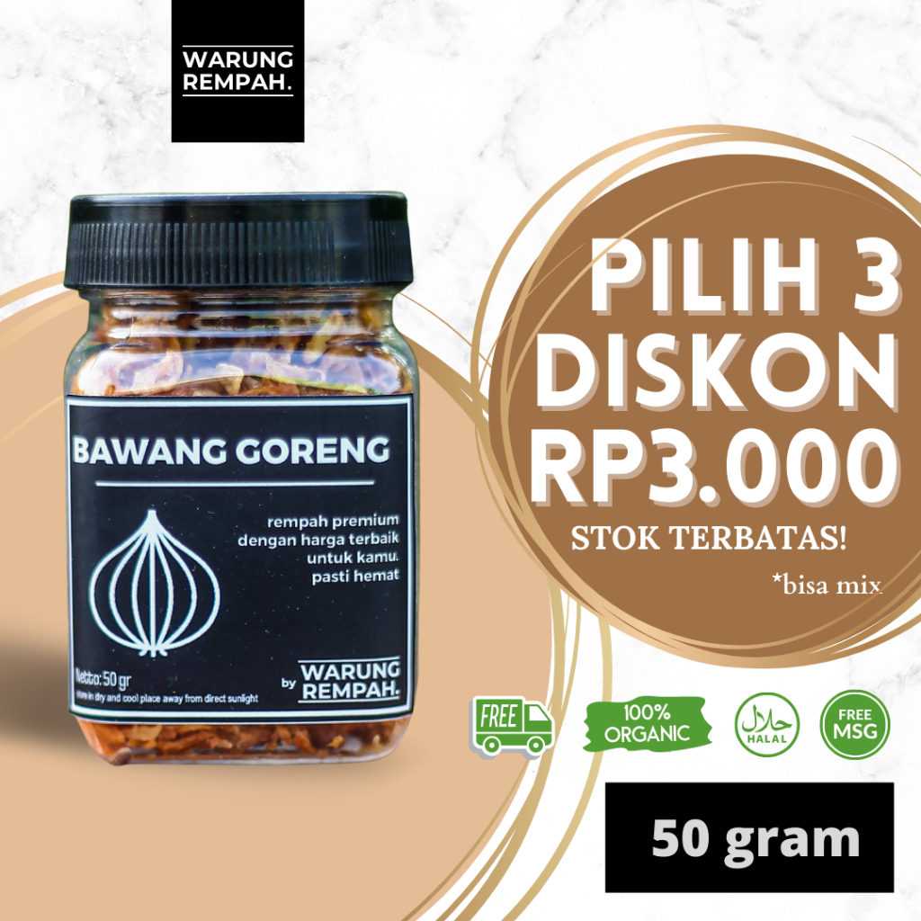 

Brambang Bawang Merah Goreng Renyah Less Oil