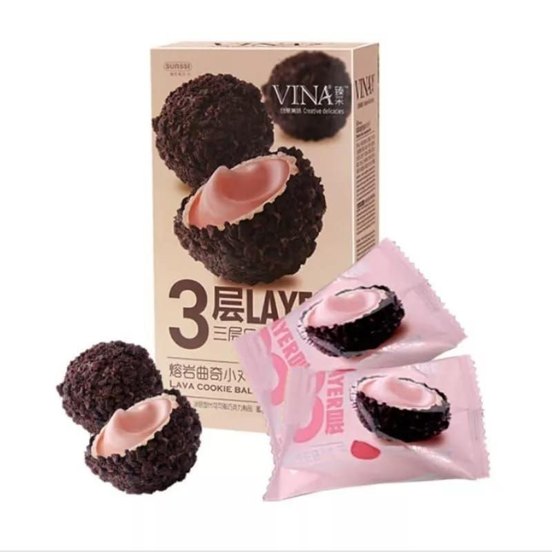 Lava Cookie Cookies Ball Franzzi Yogurt  Flavour 100 g 3 Varian rasa