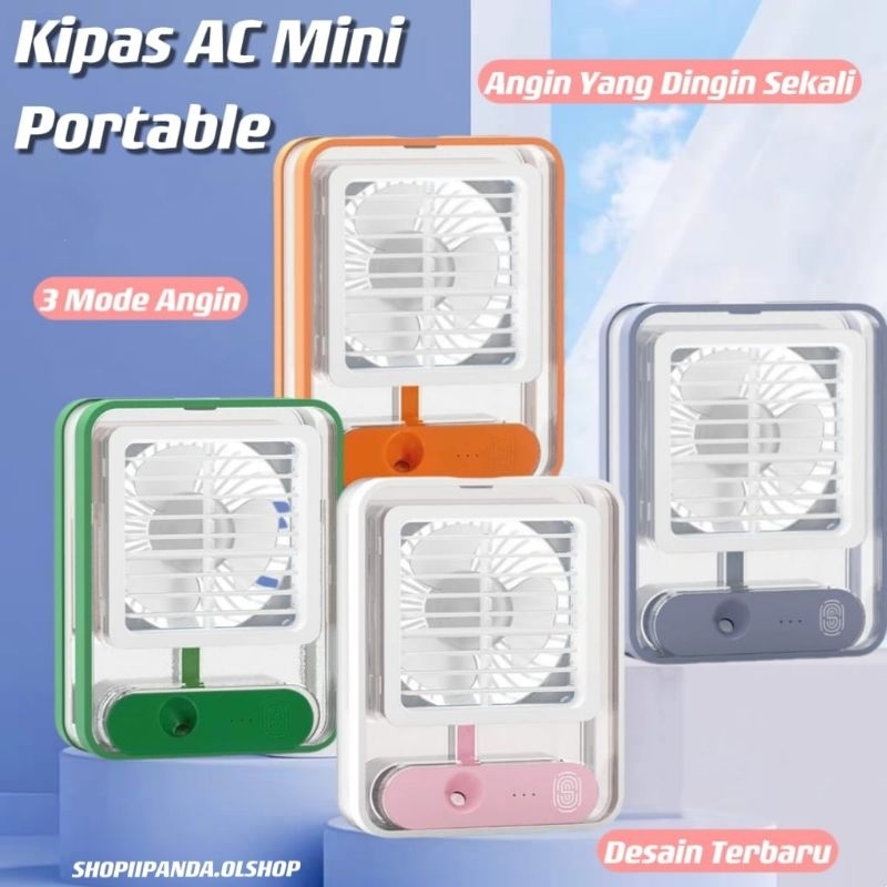 AC Mini Portable Fan Cooker Minie AC Portable Rechargeable High Quality Import AC Dingin0⭐SHOPII PANDA.OLSHOP⭐