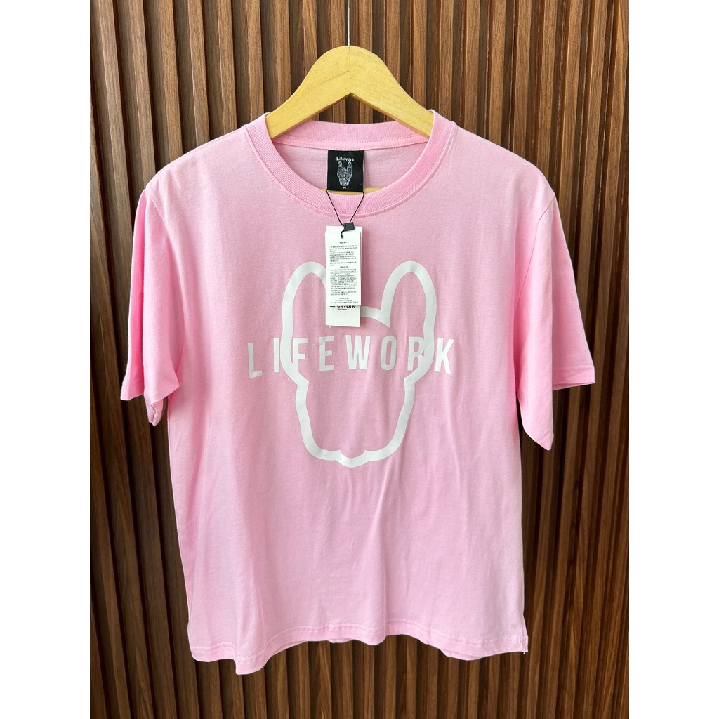 LW korean basic logo tshirt