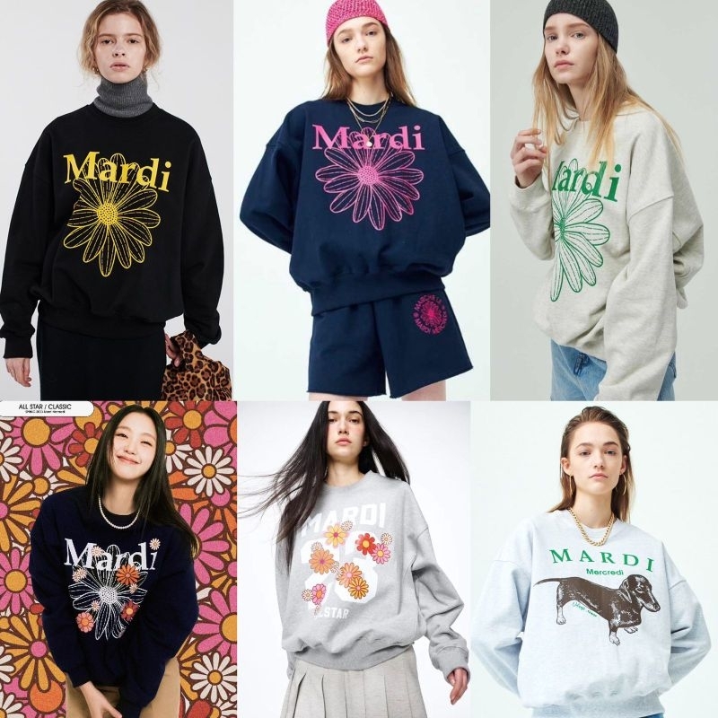 Mrdi flower big logo sweater