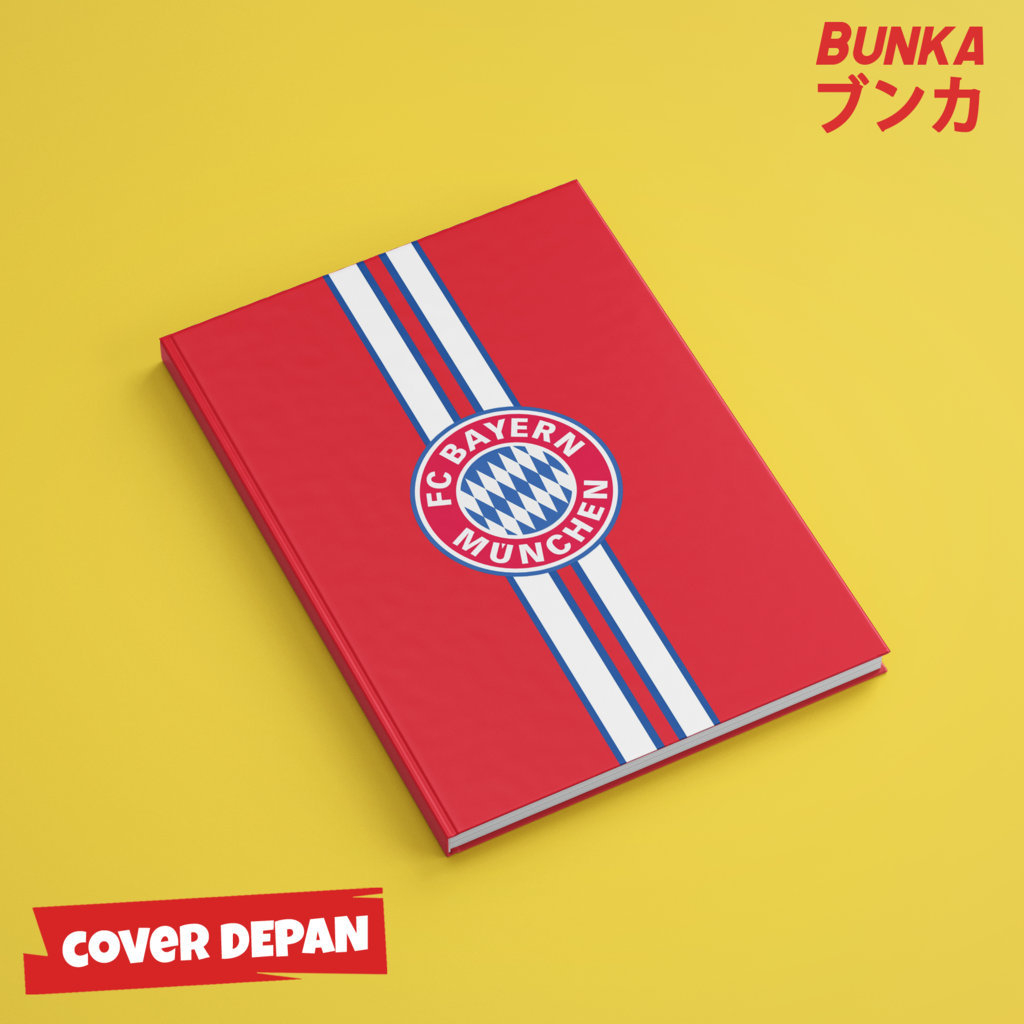 Note Book Bola Club Bayern Munchen Fans Football Hardcover A5 Buku Tulis Catatan Notes Agenda Planne