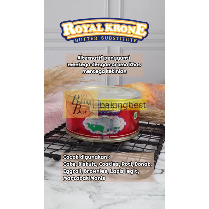 

ROYAL KRONE BUTTER MINI 300gr TERMURAH ! Untuk Cake,Biskuit,Cookies,Roti,Donat,Brownies,Martabak