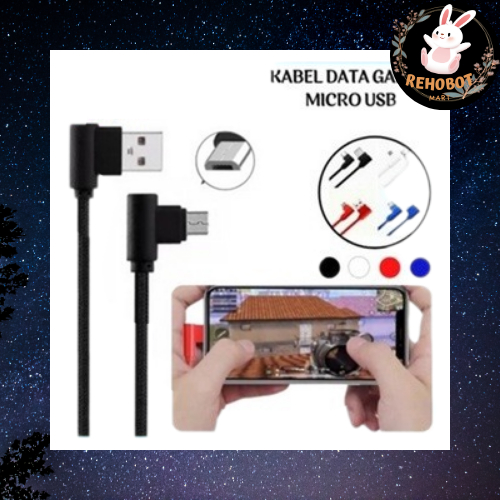 KABEL CHARGER GAME L 100 CM/SHAPE MICRO USB ANDROID/KABEL GAMING L SHAPE