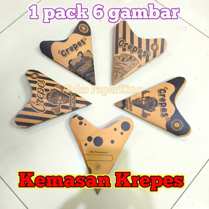 Kemasan Krepes Leker Wadah Krepes paper lunch Kertas Krepes Bungkus Krepes