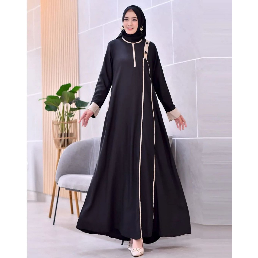 Audy Dress Syakilla Premium Baju Gamis Wanita Terbaru 2023 Gaun Pesta Fashion Muslim Baju Kondangan Wanita Kekinian