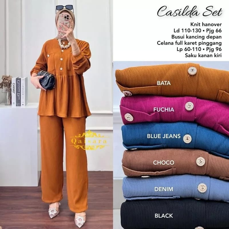 One set YURI setelan wanita knit Busui Friendly