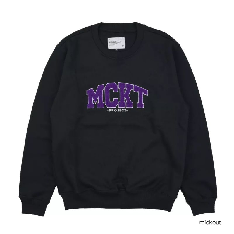 crewneck mickout mckt project black unisex sweater
