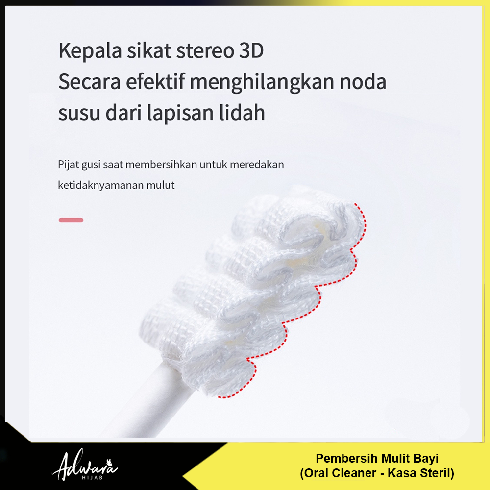 Pembersih Mulut Bayi / Pembersih Lidah Bayi / Kasa Steril Oral Cleaner 1 Pcs