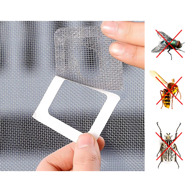 Penambal Kelambu Nyamuk Kasa Adhesive Repair Patch 6 PCS - TKM-10CM - Gray