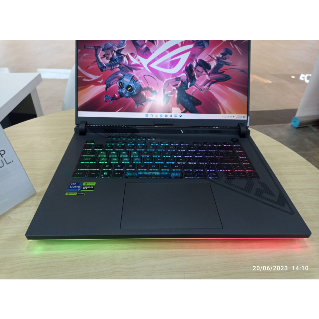 LAPTOP GAMING ASUS ROG STRIX G614JV INTEL CORE I7 13650HX RAM 64GB 1 TB SSD RTX4060 8GB 165Hz RGB WINDOWS 11