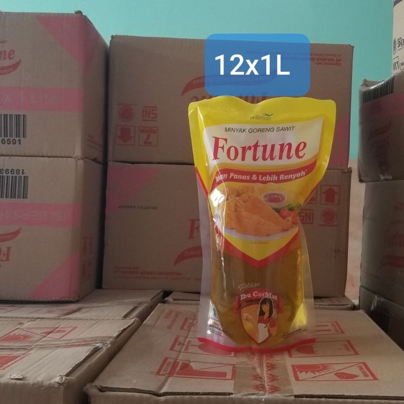 

Minyak Goreng Fortune 1 KARTON Refill 1L Kemasan Pouch