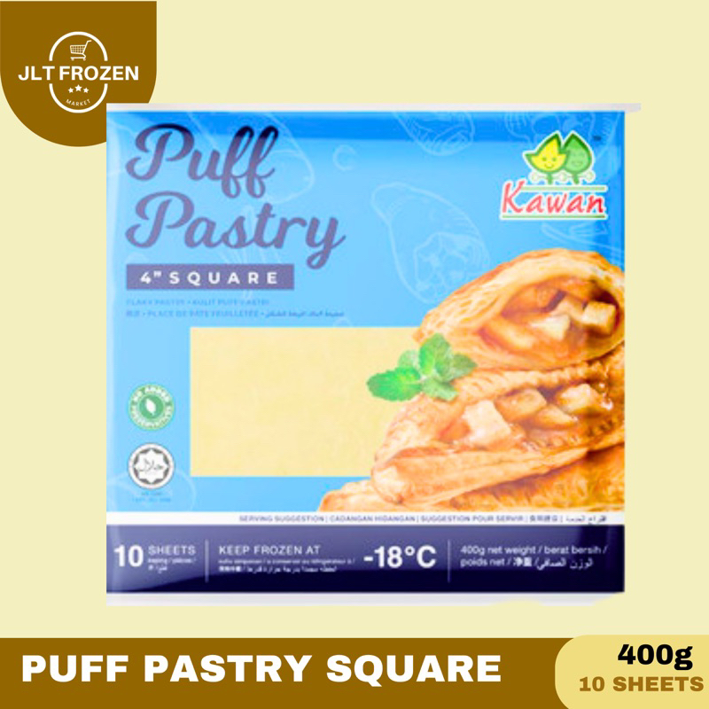 

Puff Pastry Kotak Lembaran Sheet - 10 Lembar 400gr