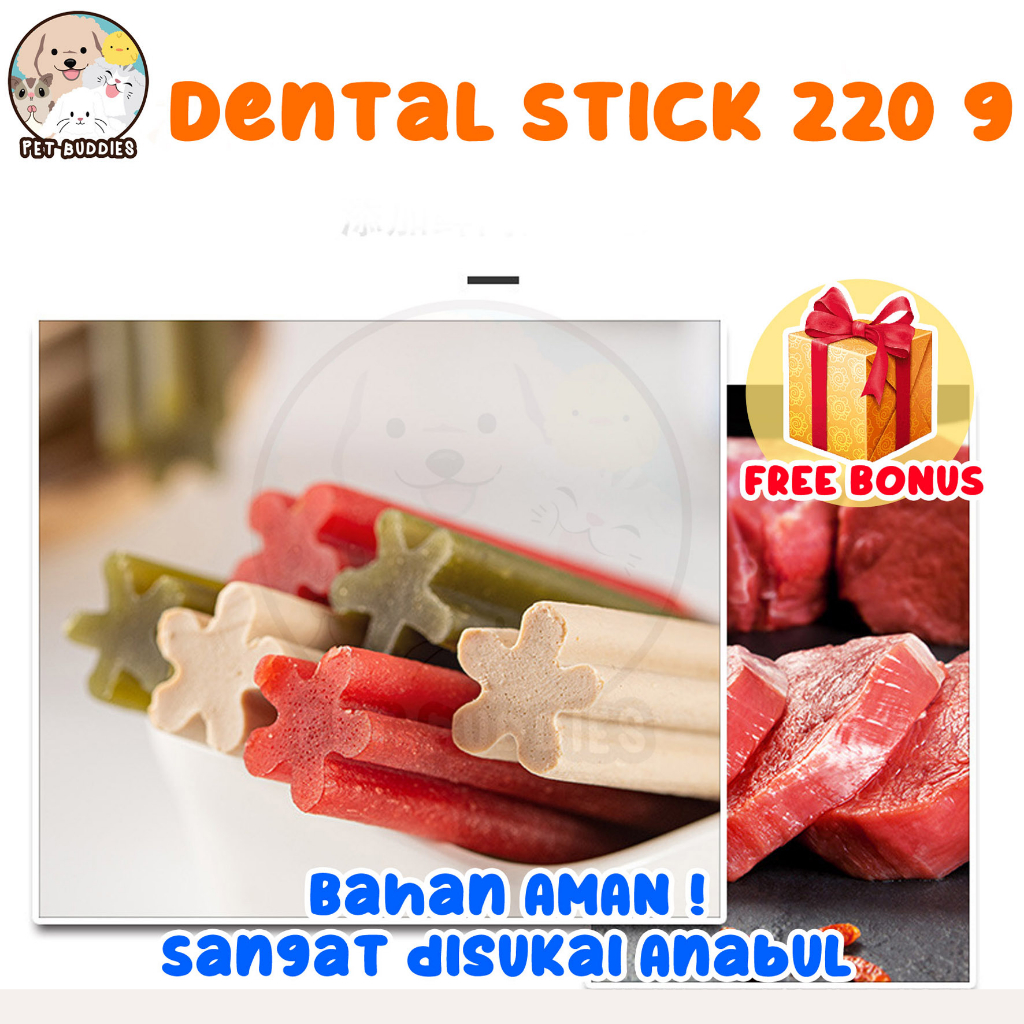 Dental Stick 220g Kucing/Anjing Kesehatan Gigi