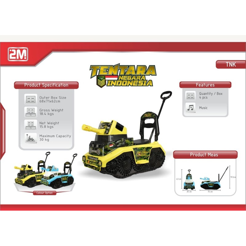 yotta toys tank mobil dorong tentara tank TNI DORONGAN BESI mobil tni tentara