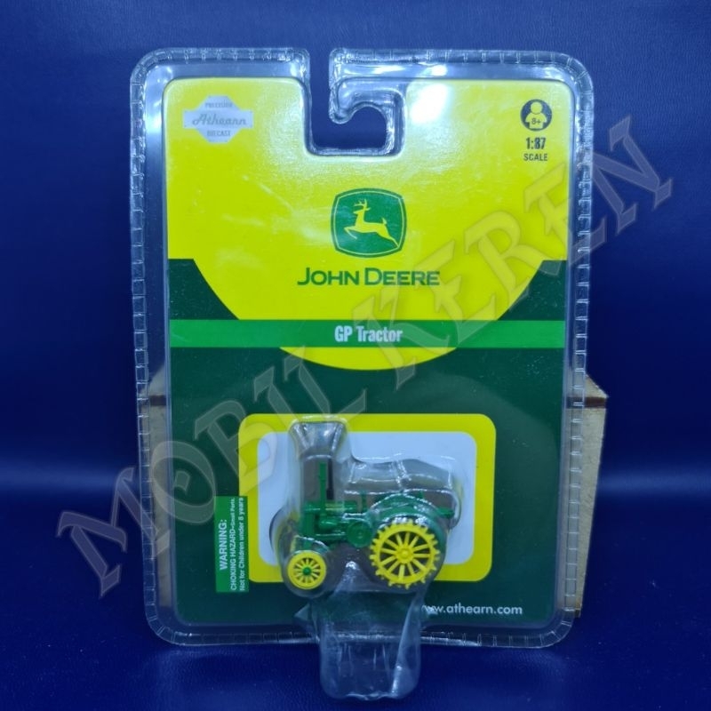Diecast Athearn 1:87 John Deere GP Tractor