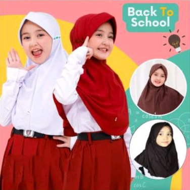 kerudung anak sekolah /Hijab anak sekolah/hijab instan
