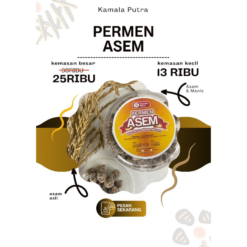 

PERMEN ASEM - ASEM & GULA 100% MURNI