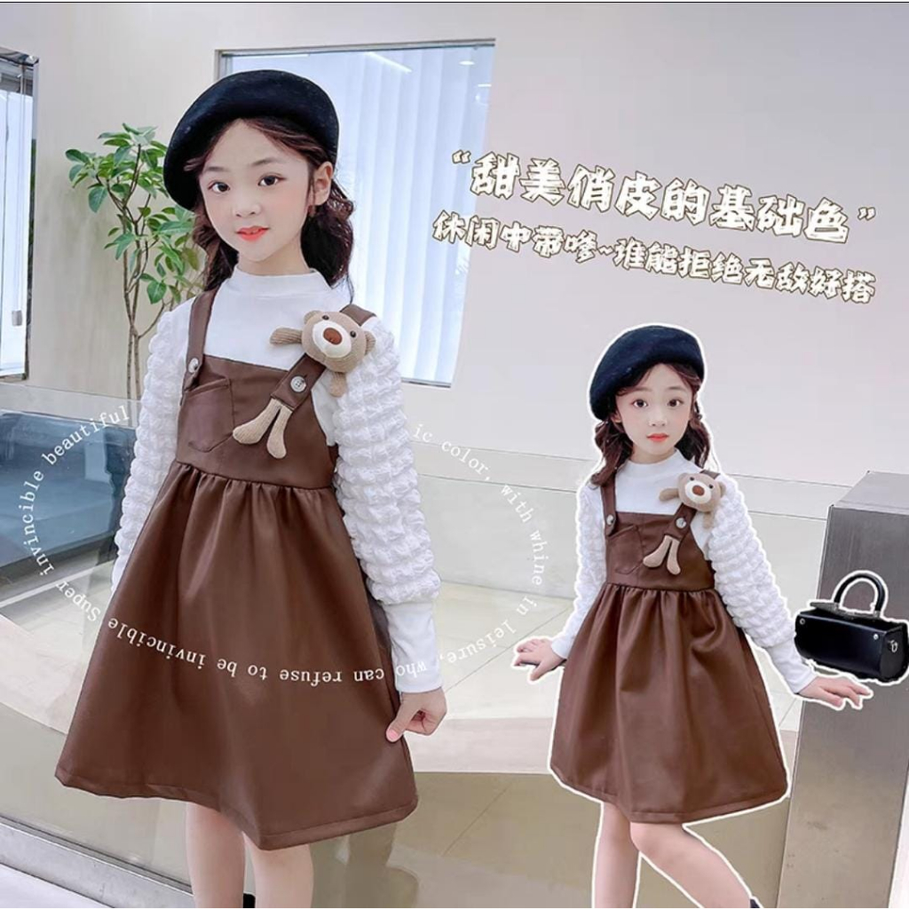 A536 - Dress Import Anak Perempuan Lucu / Dress Boneka Anak Usia Tanggung / Dress Premium Anak Cewek
