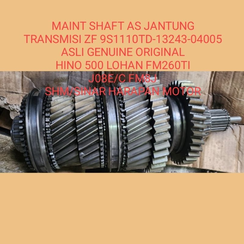 ZF TRANSMISI HINO 500 MAINTSHAFT SET GEAR AS JANTUNG TRANSMISSION ZF HINO LOHAN FM260TI 9S1110TD 132