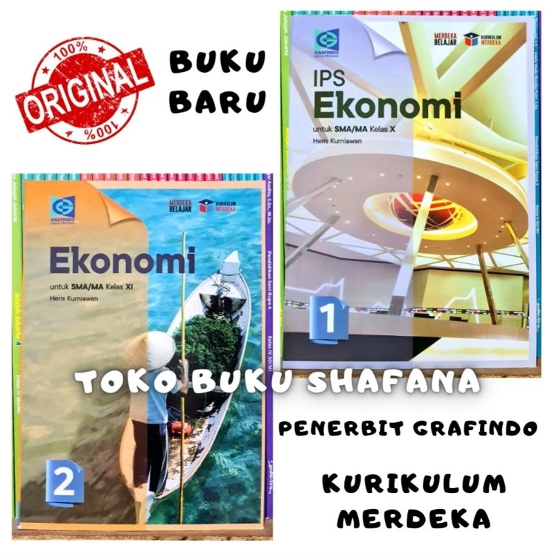 Buku IPS EKONOMI Kelas 10 11 / 1 2 SMA Penerbit Grafindo Kurikulum Merdeka