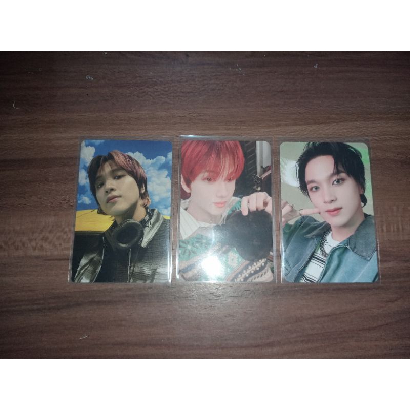 Photocard Haechan Ji-Sung Christmas beatbox trading card ay yo hitam