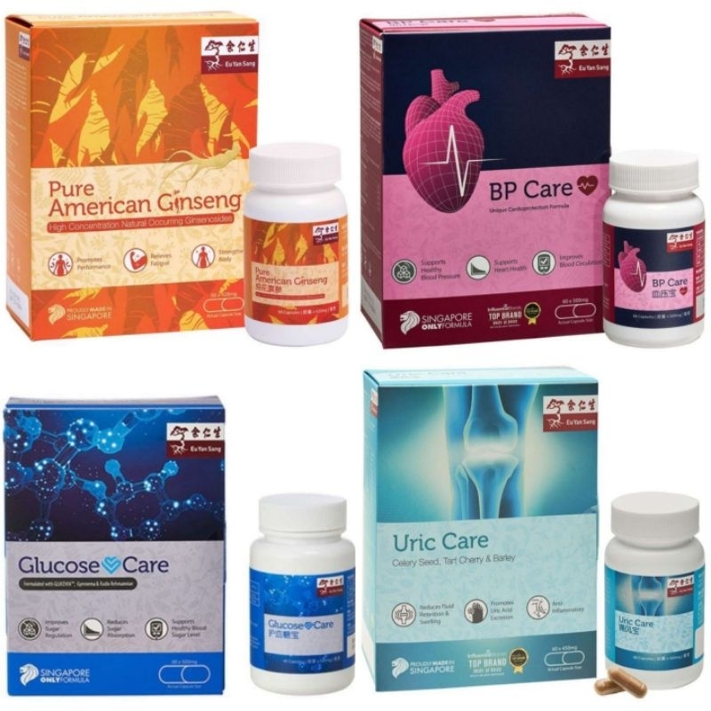 Eu Yan Sang - Pure American Ginseng BP Care Glucose Care Uric Care