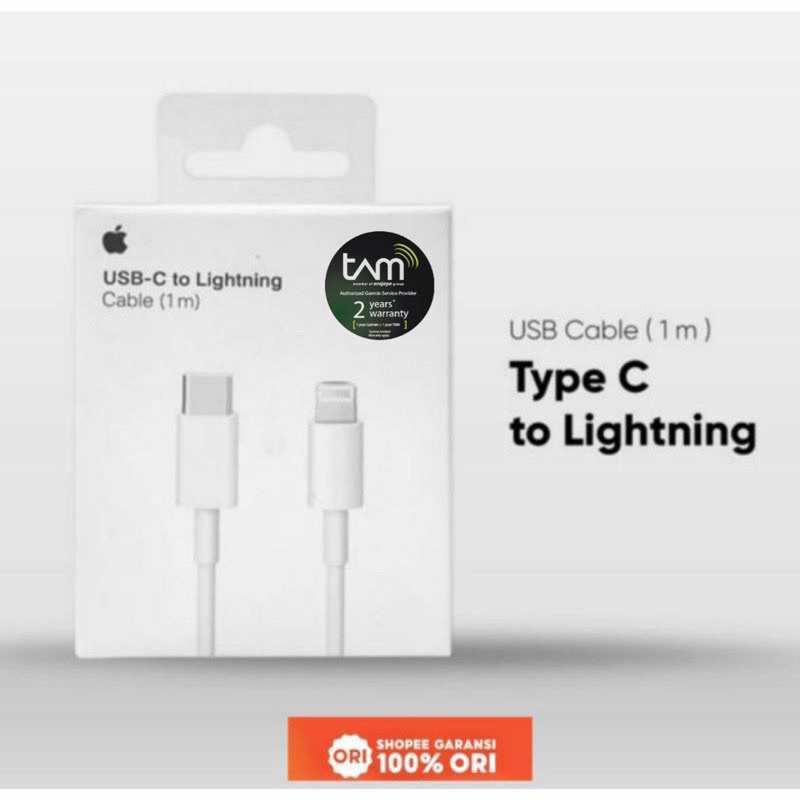 charger adapter type c + usb cable original garansi ibox tam