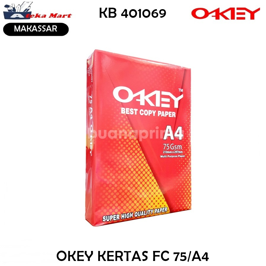 

[RIM/500LBR] OKEY KERTAS HVS FOTOCOPY 75/A4